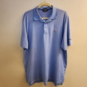 Ralph Lauren Performance Golf Polo Shirt Blue XL Pima Cotton Sawgrass
